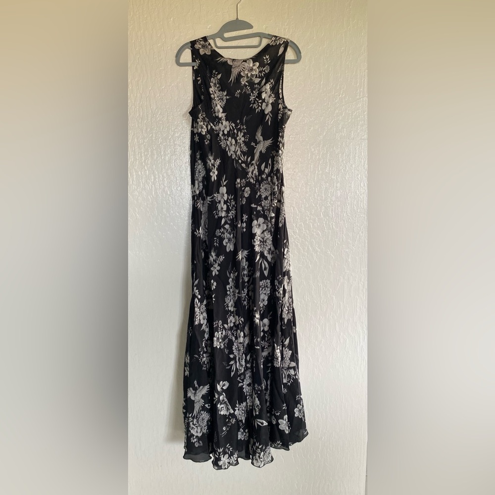Johnny Was silk Maxi Dress and matching tunic reversible - Picture 4 of 7